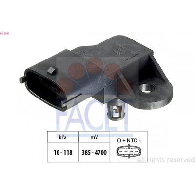 FACET 10.3091 Sensor de presión barométrica - Sensor de presión FACET 10.3091 Sensor de presión barométrica - Sensor de presión