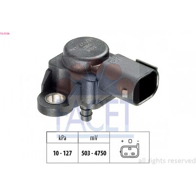 FACET 10.3106 Sensor de presión barométrica - Sensor de presión de admisión FACET 10.3106 Sensor de presión barométrica - Sensor de presión de admisión