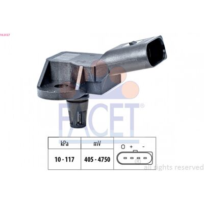 FACET 10.3157 Sensor de presión de aire - Adaptación a la altura FACET 10.3157 Sensor de presión de aire - Adaptación a la altura