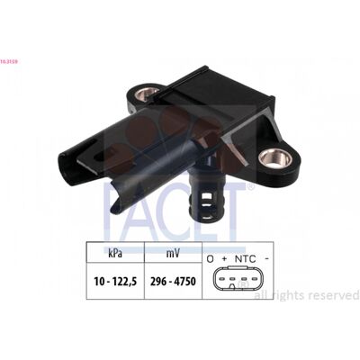 Sensor de presión barométrica FACET 10.3159 - Adaptación a la altitud Sensor de presión barométrica FACET 10.3159 - Adaptación a la altitud