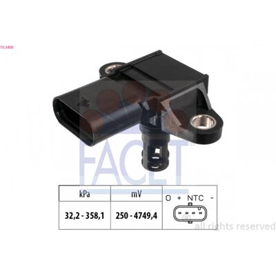 FACET Modelo 10.3400 Sensor de Presión - Compatible con BMW FACET Modelo 10.3400 Sensor de Presión - Compatible con BMW