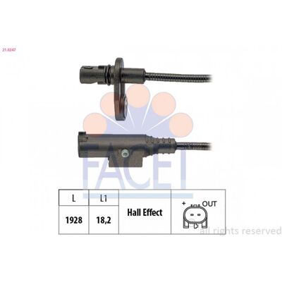 FACET 21.0247 Sensor de velocidad de rueda - Sensor de velocidad de rueda FACET 21.0247 Sensor de velocidad de rueda - Sensor de velocidad de rueda