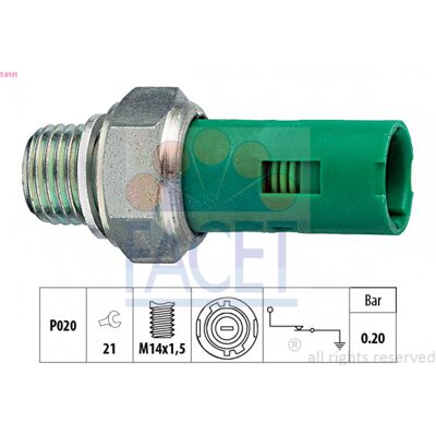 Facet 1.6I98 Interruptor de presión de aceite - Interruptor de presión de aceite Facet 1.6I98 Interruptor de presión de aceite - Interruptor de presión de aceite