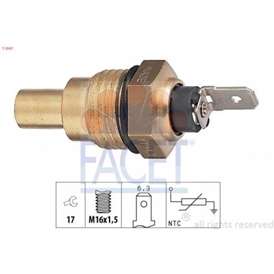 Sensor de Temperatura Facet para Coche - Sensor de Refrigerante Universal Sensor de Temperatura Facet para Coche - Sensor de Refrigerante Universal