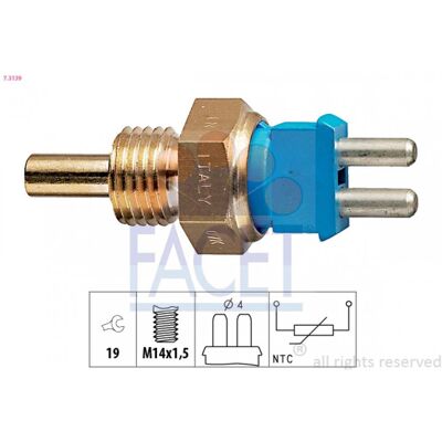 FACET 7.3139 Sensor de Temperatura - Para Mercedes-Benz FACET 7.3139 Sensor de Temperatura - Para Mercedes-Benz