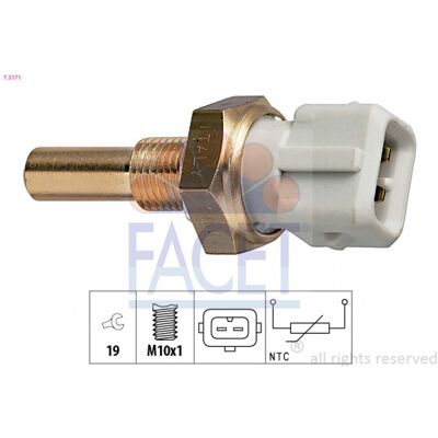 FACET 026906161 Sensor de Temperatura - Líquido de Enfriamiento - Equivalente OE FACET 026906161 Sensor de Temperatura - Líquido de Enfriamiento - Equivalente OE