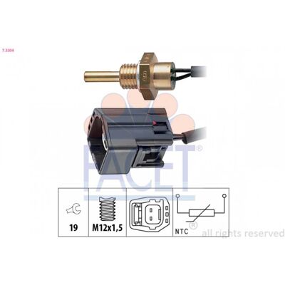 FACET 7.3304 Sensor de temperatura - Compatible con OE Volvo FACET 7.3304 Sensor de temperatura - Compatible con OE Volvo