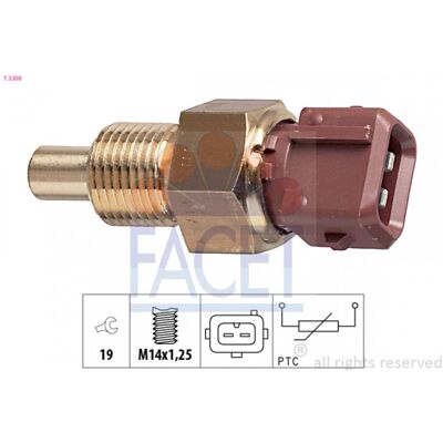 FACET 7.3308 Sonde de temperatura, líquido de refrigeración - Sensor de temperatura del refrigerante FACET 7.3308 Sonde de temperatura, líquido de refrigeración - Sensor de temperatura del refrigerante