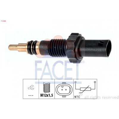 FACET 7.3348 Sonde de température, liquide de refroidissement - Sonde de température, liquide de refroidissement FACET 7.3348 Sonde de température, liquide de refroidissement - Sonde de température, liquide de refroidissement