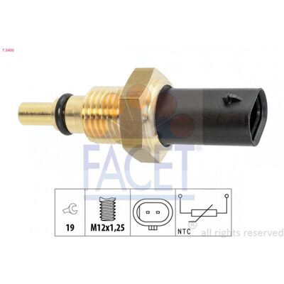 FACET 7.3400 Sensor de temperatura de aceite - Sensor FACET 7.3400 Sensor de temperatura de aceite - Sensor