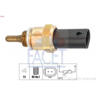 Sensor de temperatura de aceite FACET 7.3406 - Land Rover Jaguar Sensor de temperatura de aceite FACET 7.3406 - Land Rover Jaguar