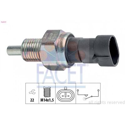 Interruptor de luz trasera FACET - Conmutador automotriz Interruptor de luz trasera FACET - Conmutador automotriz