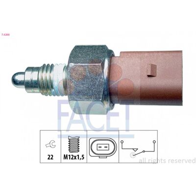 FACET 76266 Interruptor, luz trasera - Interruptor de coche FACET 76266 Interruptor, luz trasera - Interruptor de coche