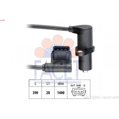 FACET 9.0071 Sensor de árbol de levas - Hecho en Italia FACET 9.0071 Sensor de árbol de levas - Hecho en Italia