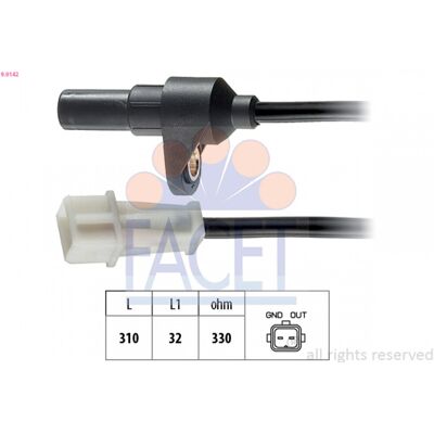 FACET 9.0142 Sensor de Posición del Cigüeñal - Sensor de Posición del Cigüeñal FACET 9.0142 Sensor de Posición del Cigüeñal - Sensor de Posición del Cigüeñal