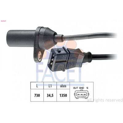 FACET 9.0157 Sensor de Posición del Cigüeñal - Sensor para FIAT LANCIA FACET 9.0157 Sensor de Posición del Cigüeñal - Sensor para FIAT LANCIA