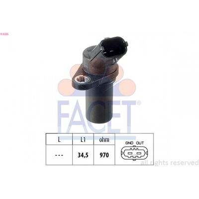 FACET 9.0235 Sensor de posición del cigüeñal - Equivalente OE FACET 9.0235 Sensor de posición del cigüeñal - Equivalente OE