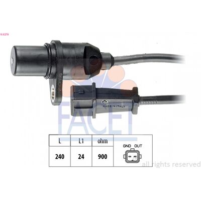 FACET 90279 - Sensor para Hyundai, Kia - Equivalente OE FACET 90279 - Sensor para Hyundai, Kia - Equivalente OE