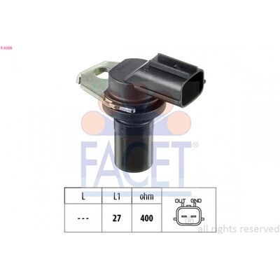 Sensor de velocidad de rueda FACET 9.0308 - Equivalente OE Sensor de velocidad de rueda FACET 9.0308 - Equivalente OE