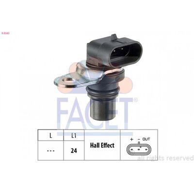 FACET 9.0343 Sensor de posición del árbol de levas - Equivalente OE FACET 9.0343 Sensor de posición del árbol de levas - Equivalente OE