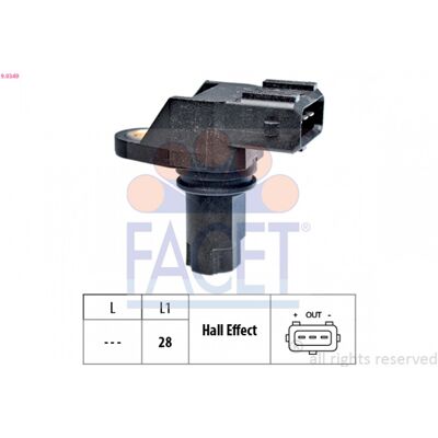 Sensor de Posición del Árbol de Levas FACET 90349 - Hecho en Italia Sensor de Posición del Árbol de Levas FACET 90349 - Hecho en Italia