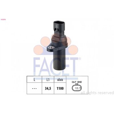 FACET 55229700 Sensor de impulsos para árbol de levas y cigüeñal FACET 55229700 Sensor de impulsos para árbol de levas y cigüeñal
