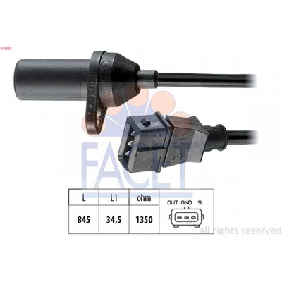 Sensor de posición del cigüeñal FACET 90381 - Hecho en Italia Sensor de posición del cigüeñal FACET 90381 - Hecho en Italia
