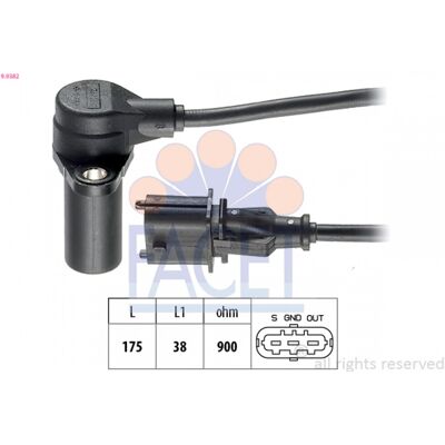 FACET 90382 Sensor de árbol de levas - Hecho en Italia FACET 90382 Sensor de árbol de levas - Hecho en Italia