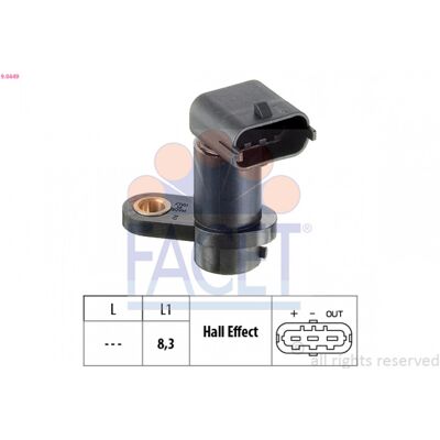 FACET 9.0449 Sensor de posición del árbol de levas - Sensor de posición del árbol de levas FACET 9.0449 Sensor de posición del árbol de levas - Sensor de posición del árbol de levas