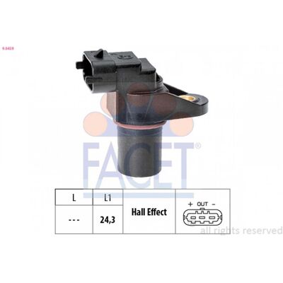 FACET 9.0459 Sensor de posición del árbol de levas - Pieza de coche FACET 9.0459 Sensor de posición del árbol de levas - Pieza de coche
