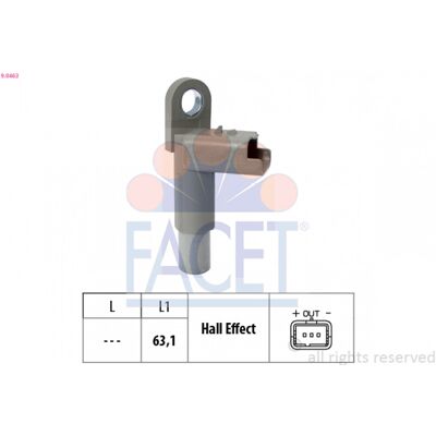 FACET Sensor, Posición del árbol de levas para Peugeot, Citroën, Toyota, Mazda - Sensor FACET Sensor, Posición del árbol de levas para Peugeot, Citroën, Toyota, Mazda - Sensor