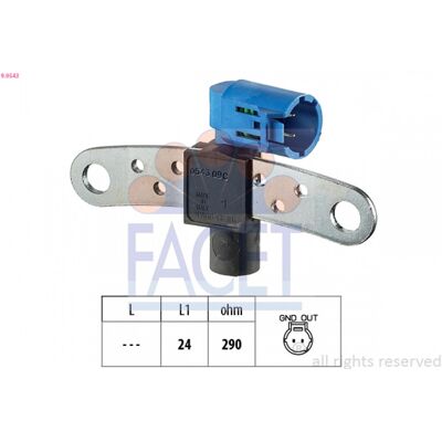 FACET 9.0543 Sensor - Hecho en Italia - Equivalente de OEM FACET 9.0543 Sensor - Hecho en Italia - Equivalente de OEM