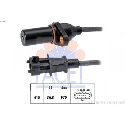 FACET 90569 Sensor de Posición del Cigüeñal - Sensor de Posición del Cigüeñal FACET 90569 Sensor de Posición del Cigüeñal - Sensor de Posición del Cigüeñal