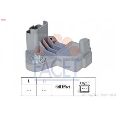 FACET Sensor de Posición del Cigüeñal - Tipo de sensor: Sensor de posición del cigüeñal, Gris, Italia FACET Sensor de Posición del Cigüeñal - Tipo de sensor: Sensor de posición del cigüeñal, Gris, Italia