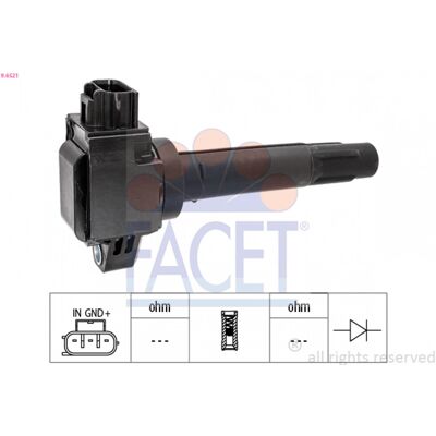 FACET 9.6521 Bobina de encendido - Bobina para modelos Suzuki FACET 9.6521 Bobina de encendido - Bobina para modelos Suzuki