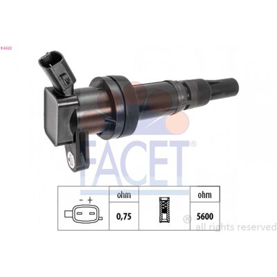 FACET 9.6522 Bobina de encendido - Bobina de encendido FACET 9.6522 Bobina de encendido - Bobina de encendido