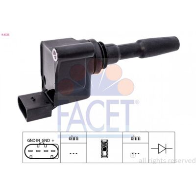 FACET 9.6535 Bobina de encendido - Bobina de encendido FACET 9.6535 Bobina de encendido - Bobina de encendido