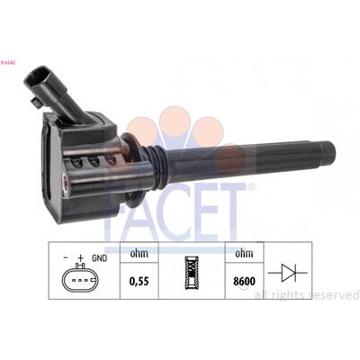 FACET 9.6542 Bobina de Encendido - Bobina de Encendido FACET 9.6542 Bobina de Encendido - Bobina de Encendido