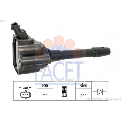 FACET 96551 Bobina de encendido - Bobina de encendido FACET 96551 Bobina de encendido - Bobina de encendido