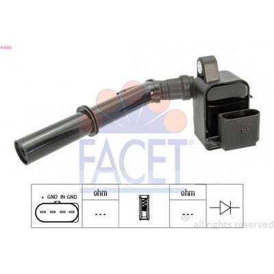 FACET A 264 906 12 00 Bobina de encendido - Bobina de encendido para Mercedes-Benz FACET A 264 906 12 00 Bobina de encendido - Bobina de encendido para Mercedes-Benz