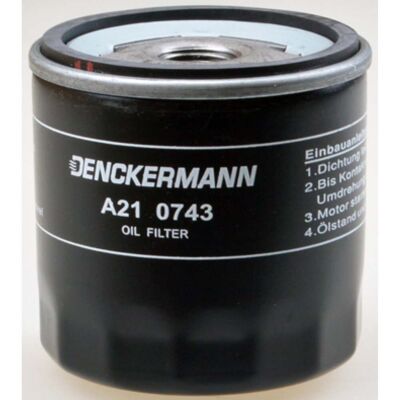 Filtro de Aceite Denckermann - Diámetro 76mm - Modelo A210743 - Filtro de aceite para coche Filtro de Aceite Denckermann - Diámetro 76mm - Modelo A210743 - Filtro de aceite para coche