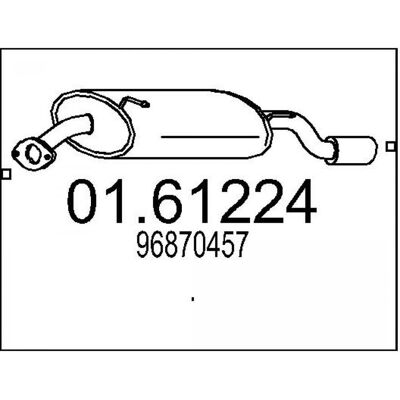 MTS - 01.61224 - Silenciador MTS - 01.61224 - Silenciador