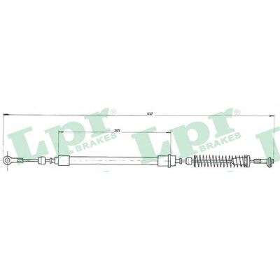 Cable de freno de mano trasero izquierdo para Fiat Uno - Freno de tambor Cable de freno de mano trasero izquierdo para Fiat Uno - Freno de tambor