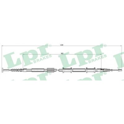 Lancia Lybra C0340B Cable de freno de estacionamiento - Freno de disco Lancia Lybra C0340B Cable de freno de estacionamiento - Freno de disco