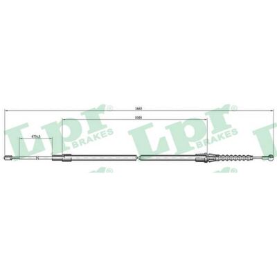 Cable de freno de mano Audi Seat VW - C1444B Cable de freno de mano Audi Seat VW - C1444B