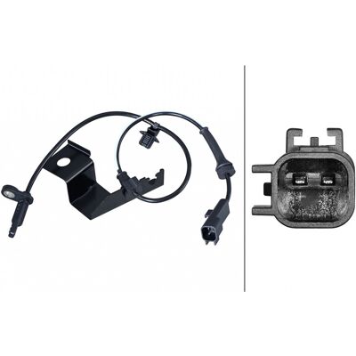 Sensor, revoluciones de rueda HELLA 6PU 358 217-341 Sensor, revoluciones de rueda HELLA 6PU 358 217-341