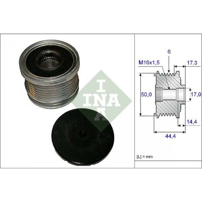 INA Polea de Generador - 50mm/17mm/44.4mm INA Polea de Generador - 50mm/17mm/44.4mm