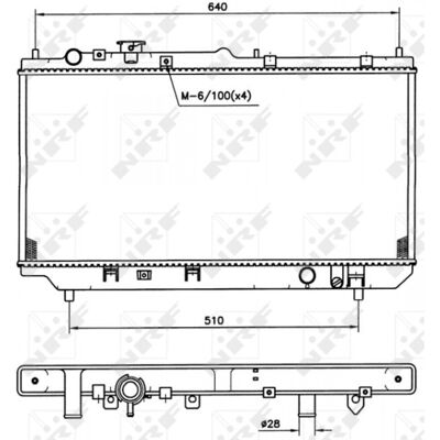 Radiador de aluminio para Mazda 323 - Enfriamiento del motor Radiador de aluminio para Mazda 323 - Enfriamiento del motor