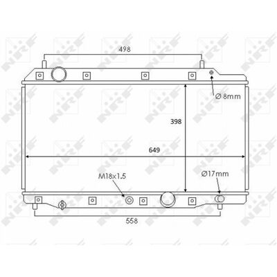 Radiador de aluminio NRF 58383 - Sistema de enfriamiento Radiador de aluminio NRF 58383 - Sistema de enfriamiento