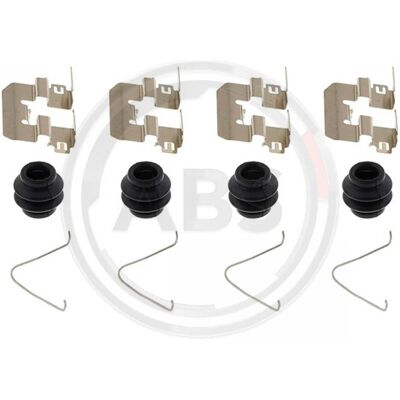 A.b.s. Hyundai Accent Kia Rio Pastillas de Freno Traseras - Partes del Sistema de Frenos A.b.s. Hyundai Accent Kia Rio Pastillas de Freno Traseras - Partes del Sistema de Frenos